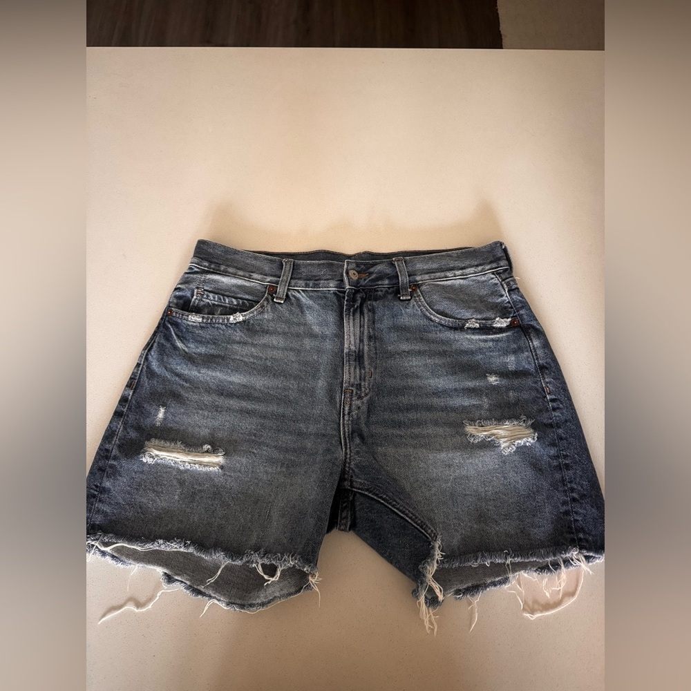Old Navy High-Rise Slouchy Straight Jean Short Size 10